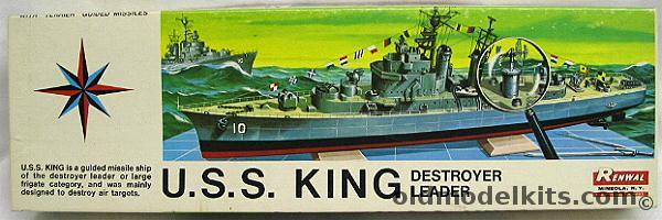 Renwal 1/500 USS King Destroyer Leader DDG, 603 plastic model kit